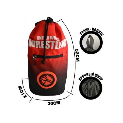 (ТРБ) Рюкзак спортивный Борьба (wrestling) красный